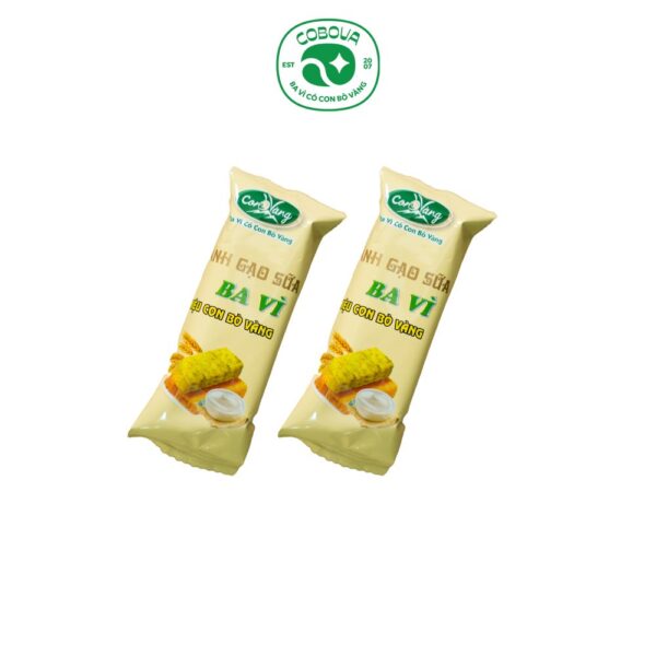 Bánh Gạo Sữa Ba Vì Hiệu Con Bò Vàng Vị Trứng Muối - Ảnh 3