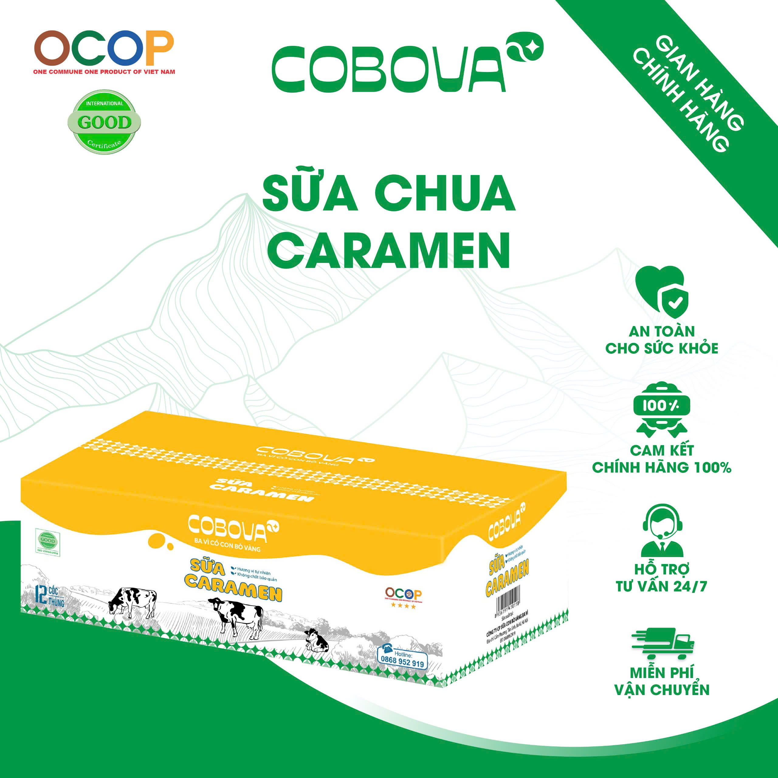 Sữa chua caramen cobova