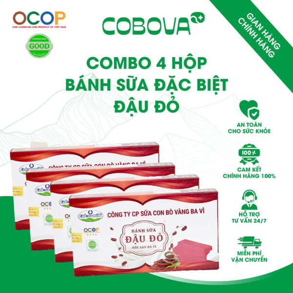 Bánh sữa đặc biệt đậu đỏ COBOVA