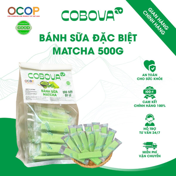 Bánh sữa đặc biệt vị matcha