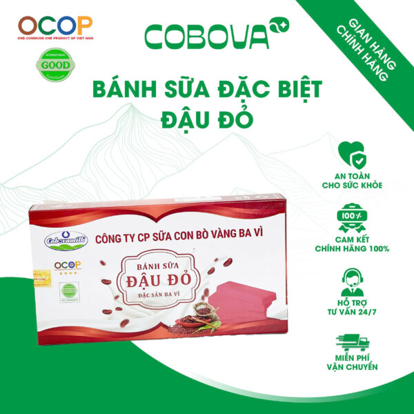Bánh sữa đặc biệt đậu đỏ COBOVA