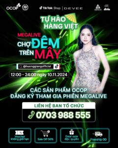 Chào Mừng Sự Kiện Megalive Cùng Đại Sứ Hương Giang Tại Chợ Đêm Trên Mây