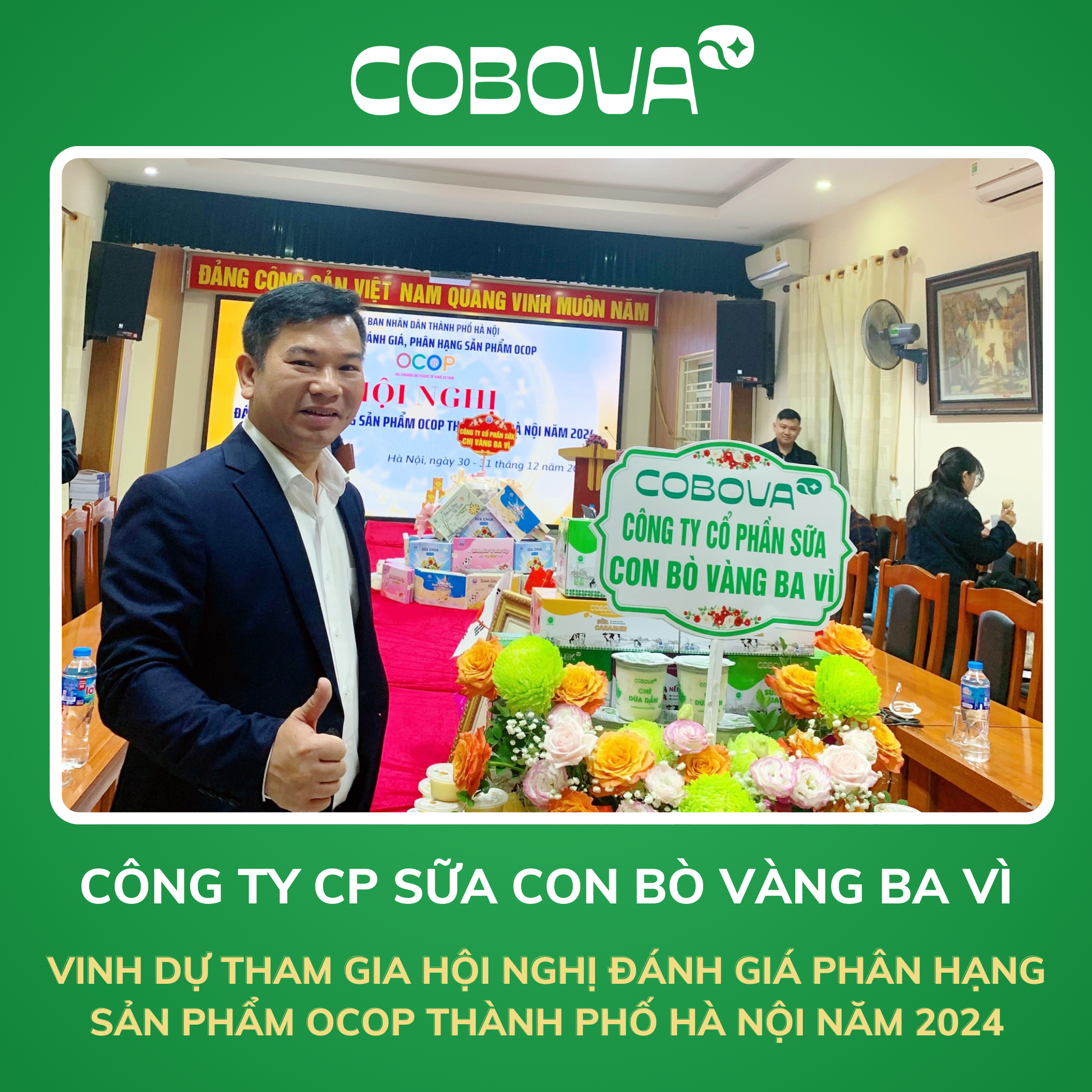 Tổng giám đốc COBOVA tham dự hội nghị đánh giá phân hạng sản phẩm OCOP thành phố Hà Nội năm 2024
