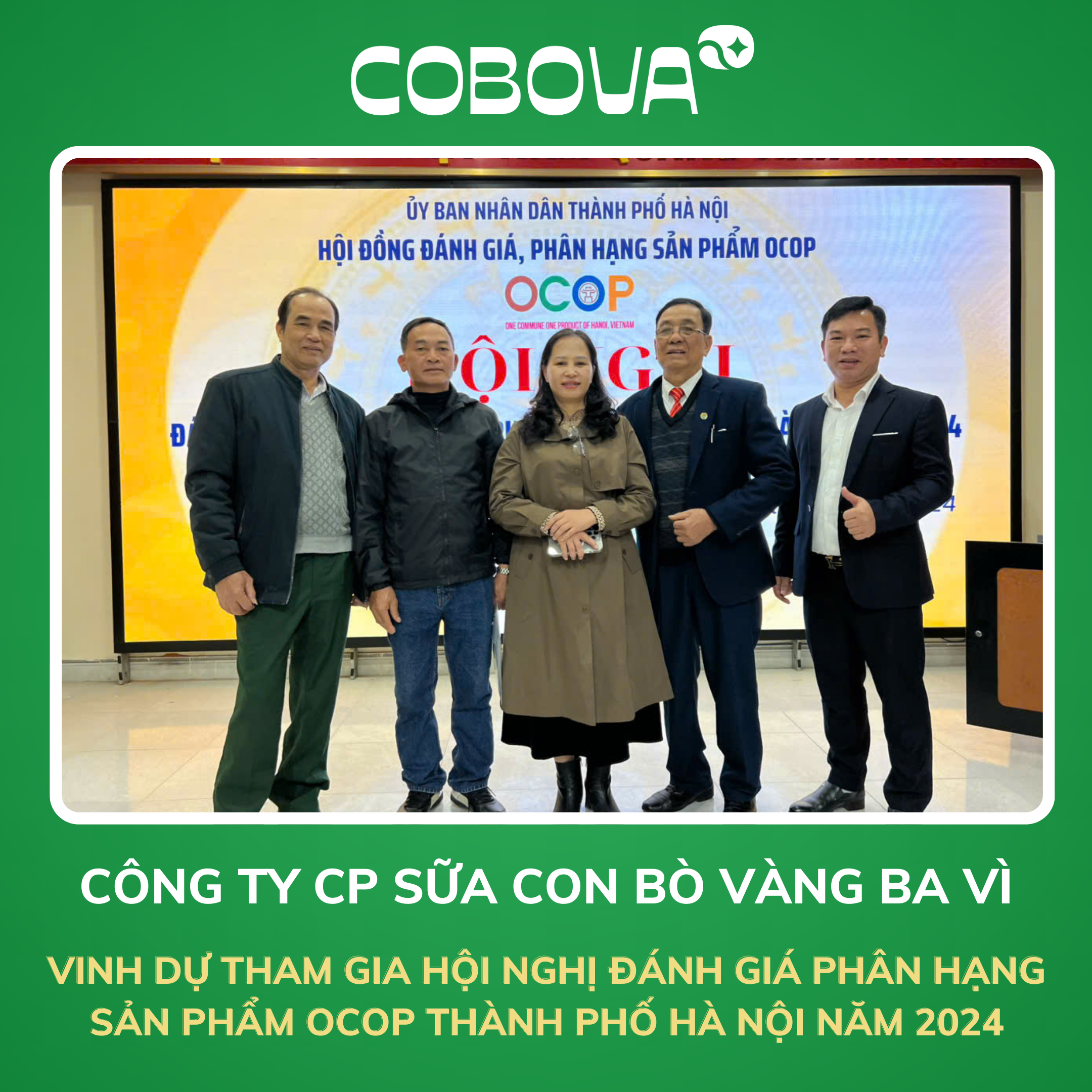 Tổng giám đốc COBOVA tham dự hội nghị đánh giá phân hạng sản phẩm OCOP thành phố Hà Nội năm 2024