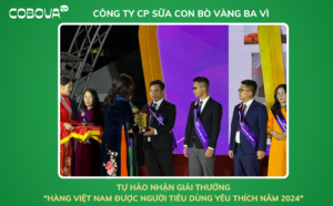 Công Ty CP Sữa Con Bò Vàng Ba Vì Vinh Dự Được Trao Tặng Giải Thưởng "Hàng Việt Nam Được Người Tiêu Dùng Yêu Thích Năm 2024"