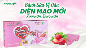 Bánh Sữa Vị Dâu COBOVA – Diện Mạo Mới, Xinh Hơn, Sang Hơn