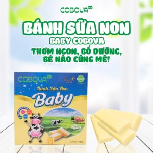 Bánh Sữa Non Baby COBOVA - Món Ăn Vặt Lý Tưởng Cho Bé