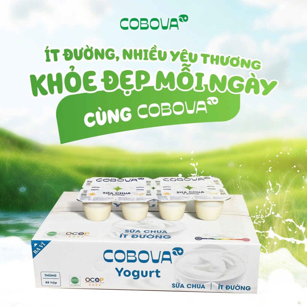 Sữa Chua Ít Đường COBOVA - Lựa Chọn Cho Sức Khỏe Và Vóc Dáng