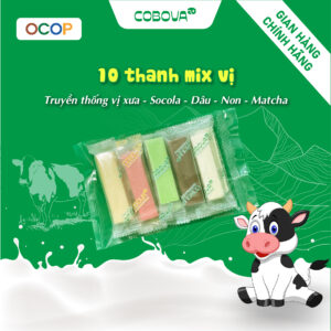 10 Thanh Bánh mix 5 vịTruyền thống ít đường; matcha;socola; đậu đỏ