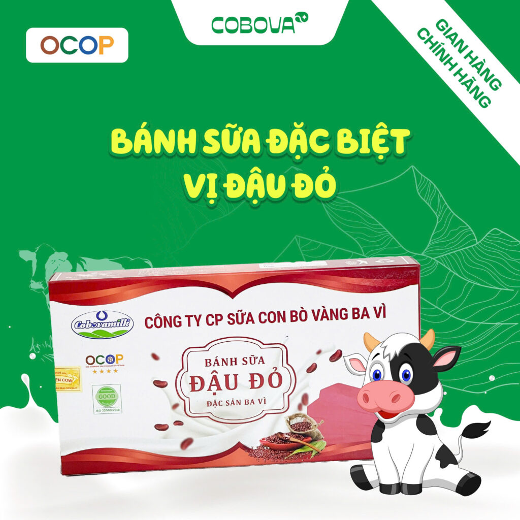 bánh sữa đặc biệt đậu đỏ