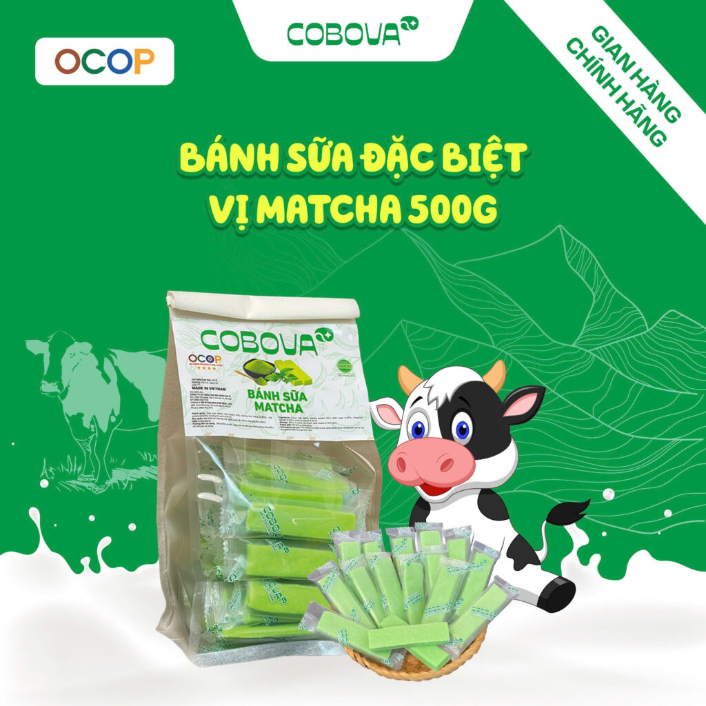bánh sữa vị matcha 500g