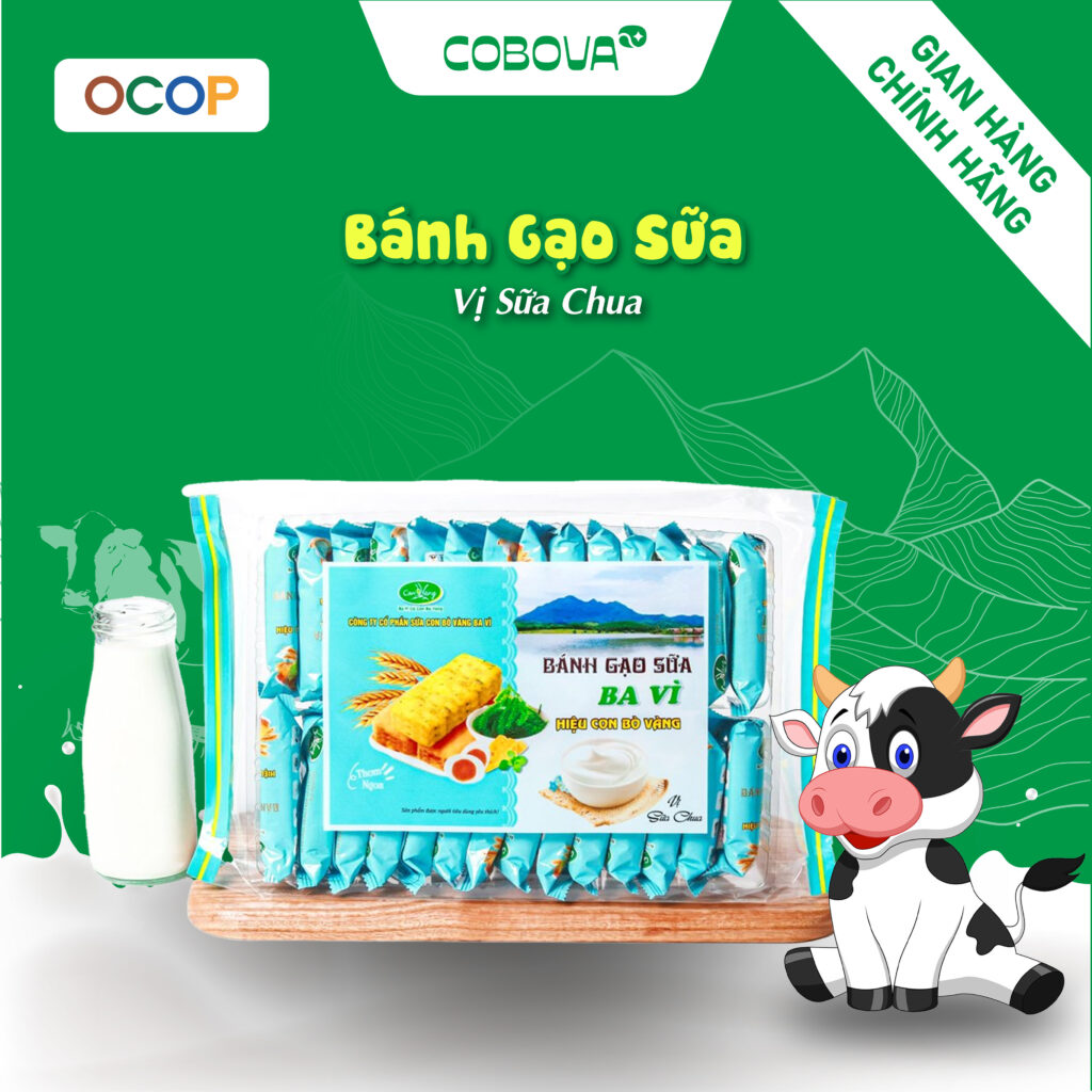 bánh gạo sữa vị sữa chua