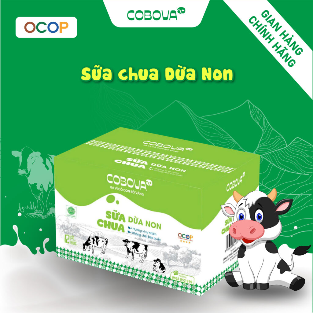 sữa chua dừa non