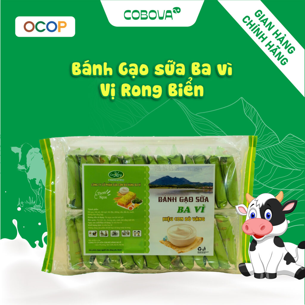bánh gạo sữa vị rong biển