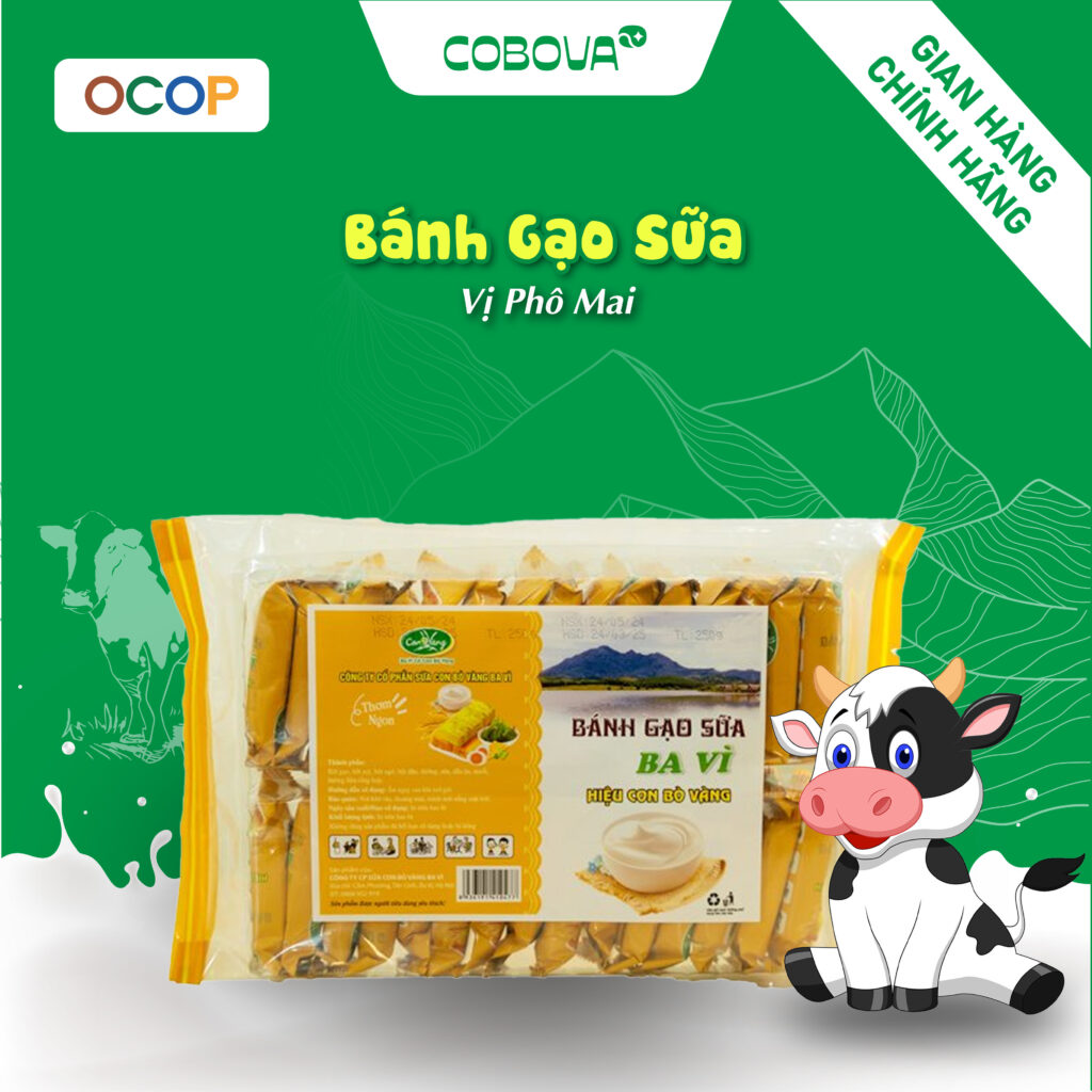 bánh gạo sữa vị phô mai