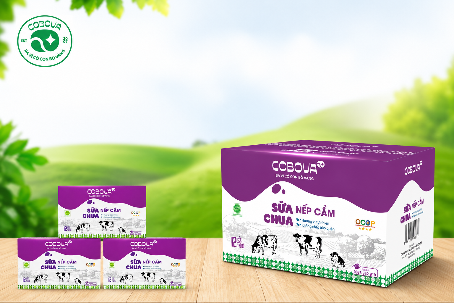 sữa chua nếp cẩm
